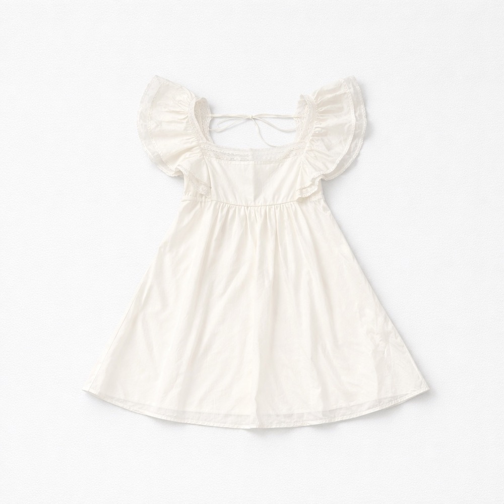 Sunday Best Cream Ruffle Mini Dress - Picture 2 of 16